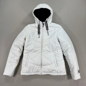 New Balance Hooded White Puffer Jacket